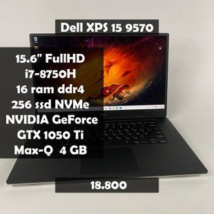 Ноутбук Dell XPS 15 9570 15,6" FullHD i7-8750H\16 RAM\256 SSD\GTX 1050 Ti Max-Q 4 GB а-3100 фото