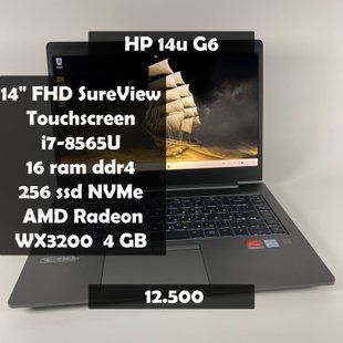 Ноутбук HP zBook 14u G6 14" FullHD Touch i7-8565U/16 GB RAM/256 GB SSD/AMD WX3200 4 GB а-2582 фото