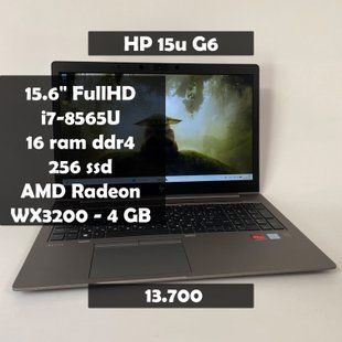 Ноутбук HP Zbook 15U G6 15.6 FullHD i7-8565U/16 GB RAM/256 GB SSD/AMD WX3200 4 GB а-2819 фото
