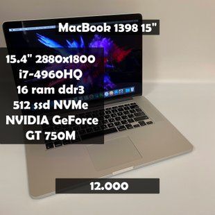 Apple MacBook PRO A1398 15,4" Retina i7-4960HQ\GT750M\16GB\512SSD А-127 фото