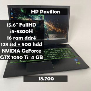 Ноутбук HP Pavilion 15.6" FullHD i5-8300H/16 RAM/128 SSD+500 HDD/Nvidia GTX 1050 Ti 4GB а-2841 фото