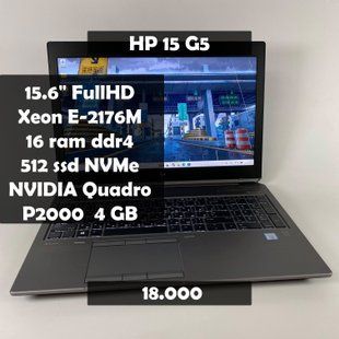Ноутбук HP zBook 15 G5 15,6" FullHD Xeon E-2176M/16 RAM/512 SSD/Nvidia P2000 4 GB а-2599 фото