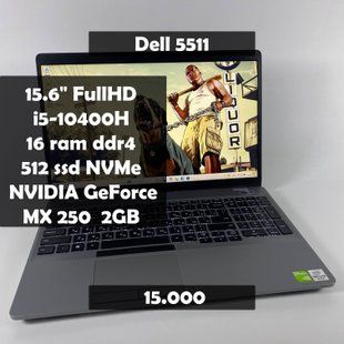 Ноутбук Dell Latitude 5511 15,6" FullHD i5-10400H\16RAM\512SSD\NVIDIA MX250 2GB а-2203 фото