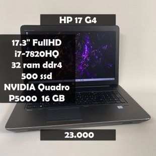 Ноутбук HP ZBook 17 G4 17.3" FullHD i7-7820HQ/32 RAM/500 SSD/Nvidia P5000 16 GB а-2932 фото