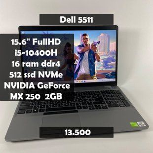 Ноутбук Dell Latitude 5511 15,6" FullHD i5-10400H\16RAM\512SSD\NVIDIA MX250 2GB а-2215 фото