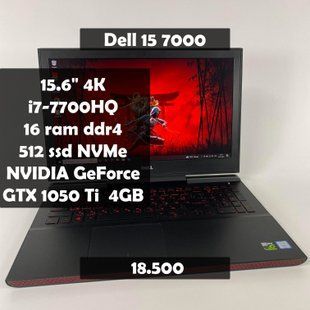 Ноутбук Dell Inspiron 15 7000 15.6" 4K i7-7700HQ/GTX 1050 Ti 4GB/16RAM/512SSD а-1730 фото