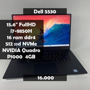Ноутбук Dell Precision 5530 15.6" FullHD i7-8850H/16 RAM/512 SSD/Nvidia P1000 4GB а-2489 фото