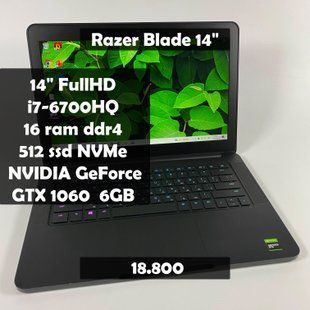 Ноутбук Razer Blade 14" FullHD i7-6700HQ/GTX 1060 6GB/16 RAM/512 SSD а-1213 фото