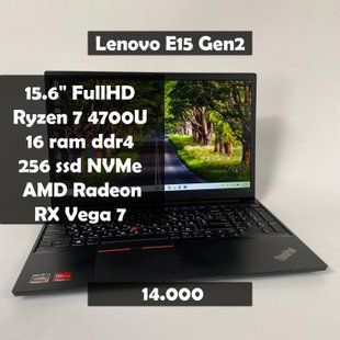 Ноутбук Lenovo ThinkPad E15 Gen2 15.6" FullHD Ryzen 7 4700U/16 RAM/256 SSD а-2996 фото