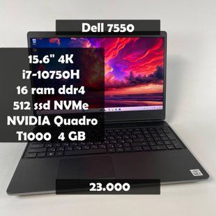 Ноутбук Dell Precision 7550 15.6" 4K i7-10750H/16 RAM/512 SSD/Nvidia T1000 4 GB а-2525 фото