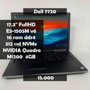 Ноутбук Dell Precision 7720 17.3" FHD E3-1505M v6\16 RAM\512 SSD\Quadro M1200 4GB а-1829 фото