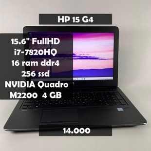 Ноутбук HP zBook 15 G4 15.6" FullHD i7-7820HQ/16 RAM/256 SSD/NVIDIA M2200 4 GB а-2793 фото