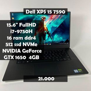 Ноутбук Dell XPS 15 7590 15,6" FullHD i7-9750H\16 RAM\512 SSD\Nvidia GTX 1650 4GB а-2182 фото