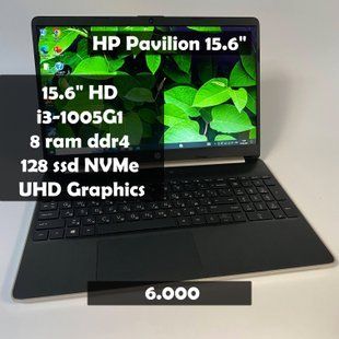 Ноутбук HP Pavilion 15-dy1062nr 15.6" HD i3-1005G1/8GB RAM/128GB SSD а-852 фото