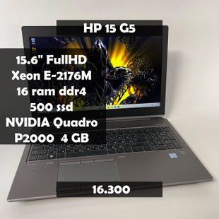 Ноутбук HP zBook 15 G5 15,6" FullHD Xeon E-2176M/16 RAM/500 SSD/Nvidia P2000 4 GB а-2534 фото