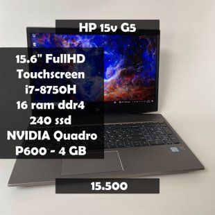 Ноутбук HP zBook 15v G5 15.6" FullHD Touch i7-8750H/16 RAM/240 SSD/Quadro P600 4GB q-204 фото
