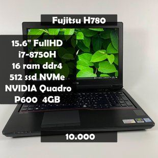 Ноутбук Fujitsu Celsius H780 15.6" FHD i7-8750H/P600 4GB/16RAM/512SSD а-1703 фото
