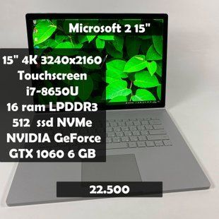 Ноутбук Microsoft Surface Book 2 15" i7-8650U/GTX1060 6GB/16RAM/512SSD а-1222 фото