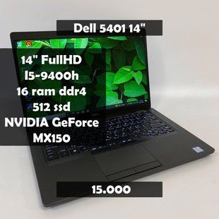 Dell Latitude 5401 14"FHD i5-9400H\NvidiaMX150\16GB\512SSD Ч-57 фото