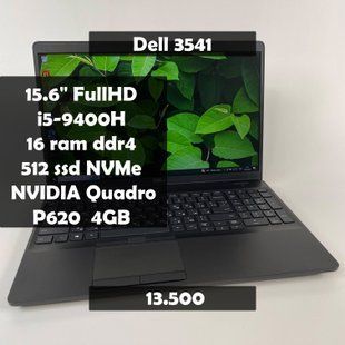Ноутбук Dell Precision 3541 15.6" FullHD i5-9400H\16RAM\512SSD\NVIDIA P620 4GB а-1587 фото