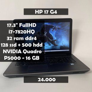 Ноутбук HP ZBook 17 G4 17.3" FullHD i7-7820HQ/32 RAM/128 SSD+500 HDD/Nvidia P5000 16 GB а-2919 фото