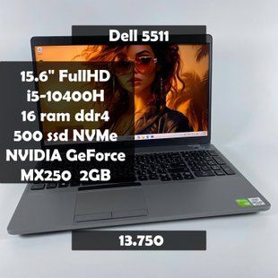 Ноутбук Dell Latitude 5511 15,6" FullHD i5-10400H\16RAM\500SSD\NVIDIA MX250 2GB а-2218 фото