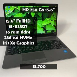 Ноутбук HP 250 G8 15,6" FullHD i5-1135G7/16GB RAM/256GB SSD NVMe а-832 фото
