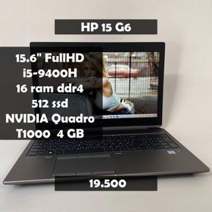 Ноутбук HP zBook 15 G6 15.6" FullHD i5-9400H/16 RAM/512 SSD/NVIDIA T1000 4 GB а-2884 фото