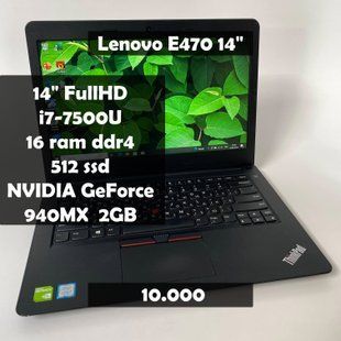 Ноутбук Lenovo ThinkPad E470 FHD i7-7500U\Nvidia 940MX\16GB RAM\512SSD а-856 фото