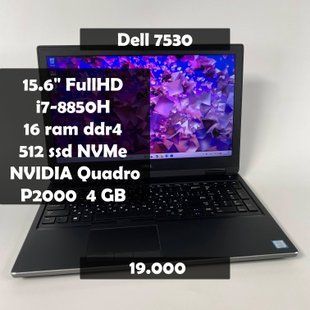 Ноутбук Dell Precision 7530 15.6" FullHD i7-8850H\16 RAM\512 SSD\Nvidia P2000 4 GB q-203 фото