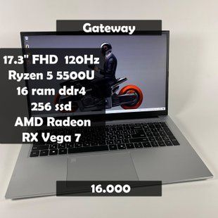 Ноутбук Gateway 17.3" FullHD 120Hz Ryzen 5 5500U/16 RAM/256 SSD q-125 фото