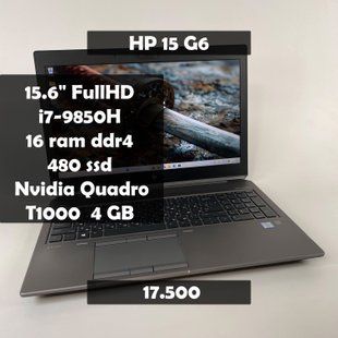 Ноутбук HP zBook 15 G6 15.6" FullHD i7-9850H/16 RAM/480 SSD/NVIDIA T1000 4 GB а-2696 фото