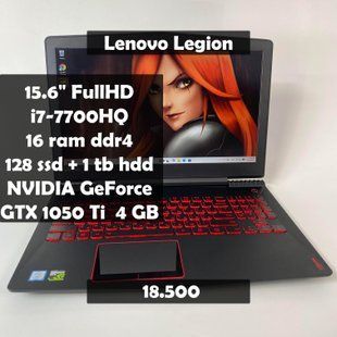 Ноутбук Lenovo Legion 15.6" FullHD i7-7700HQ/16 RAM/128 SSD+1 TB HDD/NVIDIA 1050 Ti 4 GB а-2769 фото