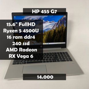 Ноутбук HP ProBook 455 G7 15.6" FullHD Ryzen 5 4500U/16 RAM/240 SSD а-3141 фото