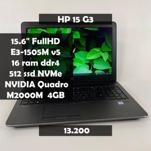 Ноутбук HP zBook 15 G3 15.6" FHD E3-1505M v5/Quadro M2000M 4GB/16RAM/512SSD а-1753 фото