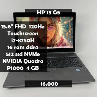 Ноутбук HP zBook 15 G5 15,6" 120Hz FullHD Touch i7-8750H/16 RAM/512 SSD/Nvidia P1000 4 GB а-2501 фото