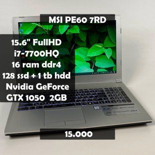 Ноутбук MSI PE60 7RD FHD i7-7700HQ/GTX 1050 2GB/16RAM/128SSD + 1TB HDD а-1567 фото