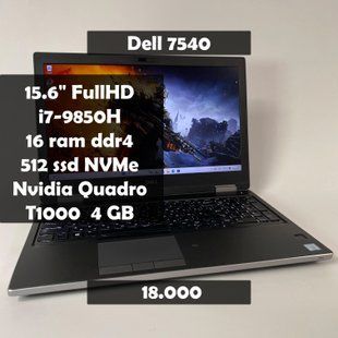 Ноутбук Dell Precision 7540 15.6" FullHD i7-9850H\16 RAM\512 SSD\NVIDIA T1000 4 GB а-2856 фото