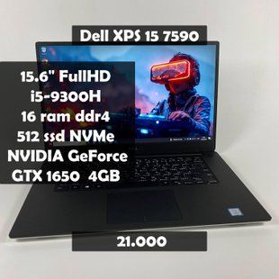 Ноутбук Dell XPS 15 7590 15,6" i5-9300H\Nvidia GTX1650 4GB\16RAM\512SSD а-1601 фото