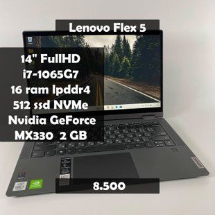 Ноутбук Lenovo IdeaPad Flex 5 14" FullHD i7-1065G7/16 RAM/512 SSD/Nvidia MX330 2 GB а-2392 фото