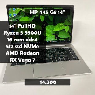 Ноутбук HP Probook 445 G8 14" FullHD Ryzen 5 5600U/16GB RAM/512GB SSD а-831 фото