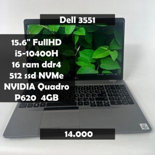 Ноутбук Dell Precision 3551 15.6" FHD i5-10400H\P620 4GB\16RAM\512SSD а-1514 фото
