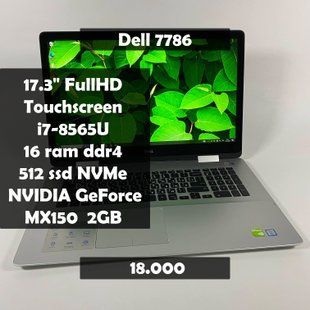 Ноутбук Dell Inspiron 7786 17.3 FHD i7-8565U/Nvidia MX150/16RAM/512SSD q-44 фото