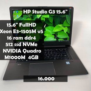 Ноутбук HP ZBook Studio G3 15.6 FHD E3-1505M v5/M1000M 4GB/16GB/512SSD а-1058 фото