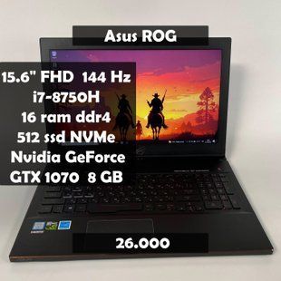 Ноутбук Asus ROG Zephyrus 15.6" FullHD 144 Hz i7-8750H/16 RAM/512 SSD/Nvidia GTX 1070 8 GB а-3114 фото