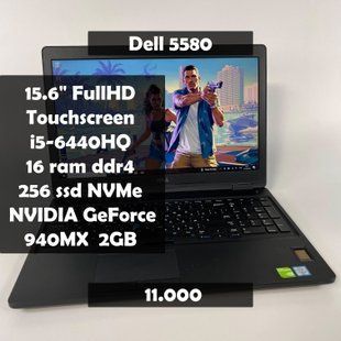 Ноутбук Dell Latitude 5580 15.6" FHD Touch i5-6440HQ/16 RAM/256 SSD/NVIDIA 940MX 2GB а-2056 фото