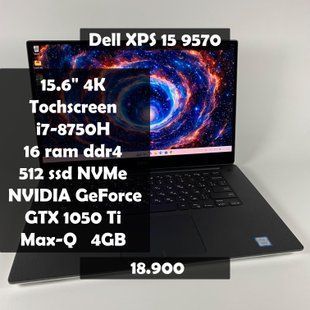 Ноутбук Dell XPS 15 9570 15,6" 4K Touch i7-8750H\16 RAM\512 SSD\GTX 1050 Ti Max-Q  4GB а-2081 фото
