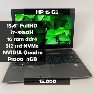 Ноутбук HP zBook 15 G5 15,6" FHD i7-8850H/Nvidia P1000 4GB/16 RAM/512 SSD а-1776 фото