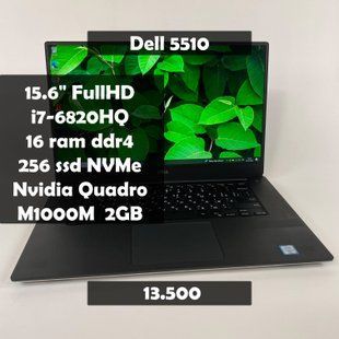 Ноутбук Dell Precision 5510 FullHD i7-6820HQ/Nvidia M1000M 2GB/16RAM/256SSD q-58 фото